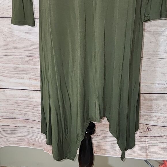 Caralese Asymmetrical Handkerchief Hem Tunic Dress Size Large‎ - Picture 9 of 15